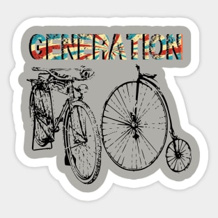 Generacion de bicicleta Sticker